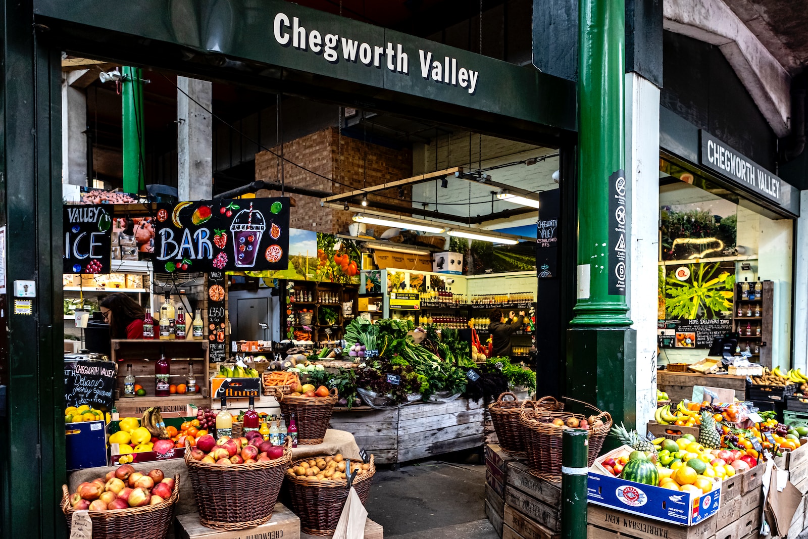 fruit stand on the market